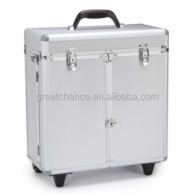 China Groomer's Barber Aluminum Tool Case Cart w/Wheels for sale