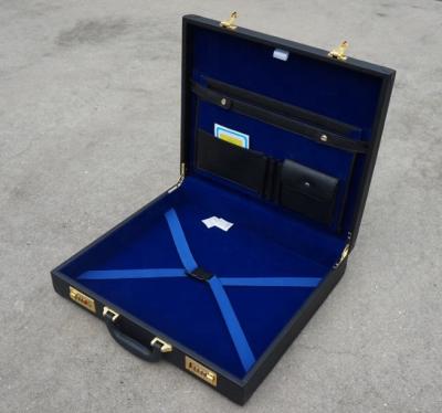 China Brand New Installation Quality Classic Regalia Masonic Provincial Transport Case (Faux Leather), Leather Apron Case, Leather Briefcase for sale