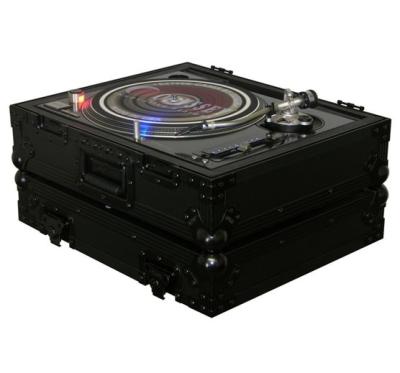 China Brand New Black Label FZ1200BL DJ Turntable Packing Flight Case with Heavy Duty Ball Corners and Removable Front Cover for sale