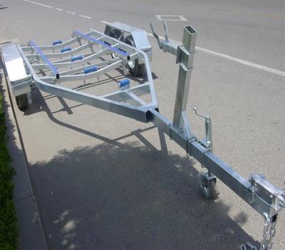 China 6.5m Galvanized Double Axle Boat Trailer Bunk Boat Trailer BCT0107B for sale