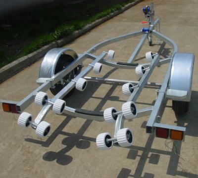 China Boat Trailer Supplier Sale Mini Jet Ski Hydraulic Lift Trailer Small With Roller System CT0065D for sale