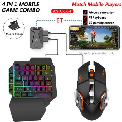 China Pro Button Programmable Mix Game Combo Converter 4 in 1 Mouse and Keyboard Gaming Adapter Gamepad Controller Combo Pack For Android IOS for sale