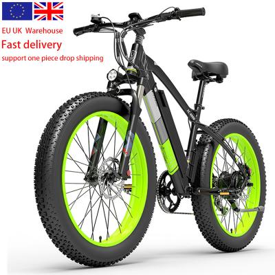 China LANKELEISI XC4000 1000w aluminum alloy electric bicycle tire bike 48v 17.5ah lithium battery ebike 26 inch fat electric mountain bike for sale