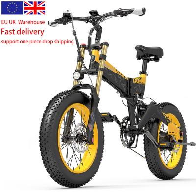 China LANKELEISI X3000PLUS-UP 20 inch aluminum alloy folding electric fat tire bike 48v 17.5ah lithium battery ebike 1000w electric bicycle for sale