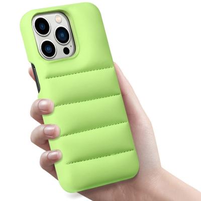 China New Man Designer Shockproof Cases Shockproof Cotton Down Jacket Stripper Phone Case Girl For Phone Max 12 Pro for sale