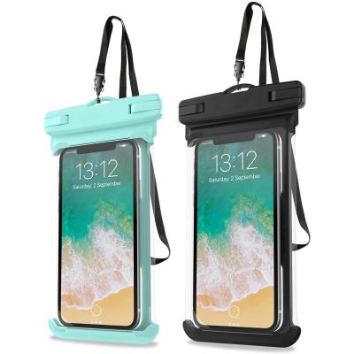 China IPX8 Waterproof Universal Phone Accessories Swimming Fishing Waterproof Case PVC Floating Mobile Phone Waterproof Bag With Neck Strap for sale