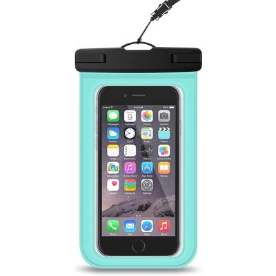 China PVC IPX8 Waterproof Mobile Phone Case Waterproof Fingerprint FREE Travel Cell Phone Swimming Swimming Diving Pouch With Neck Strap for sale