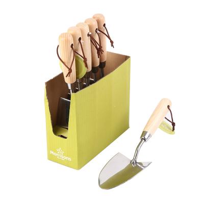 China Household 5 Pieces of Tool Kit Wooden Box Handle Garden Tool Kit Indoor Garden for sale