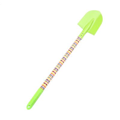 China Outdoor Kindergarten Toddler Gardening Shovel Long Handle Steel Wooden Shovel Garden Shovel for sale