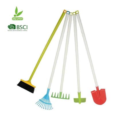 China / Garden Hand Shovel Long Handle Wooden Tools Rake Brush Gardening Tool for sale