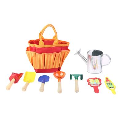 China Cute Watering Can Garden Tool Kit With Bag Round Garden Spade Shovel Tools for sale