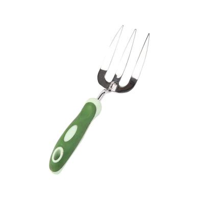 China GARDEN gardening tools equipment indoor metal fork digging tools with plastic handle for sale