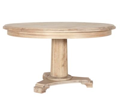 China Mesa de comedor reclamada tradicional de madera redonda, tabla de cena de madera clásica elegante en venta