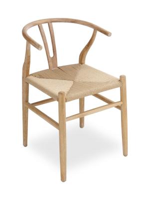 China Home Rattan Dining Chair with Leather Back Hotel Banquet Chair , Rattan Side Chair for sale