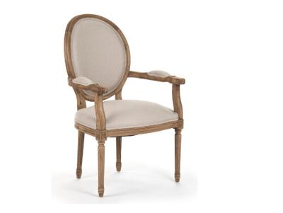 China Antique Wood Fabric Dining Chair Furniture Banquet Armchair Uesd for Wedding Chair Hotel Chair for sale