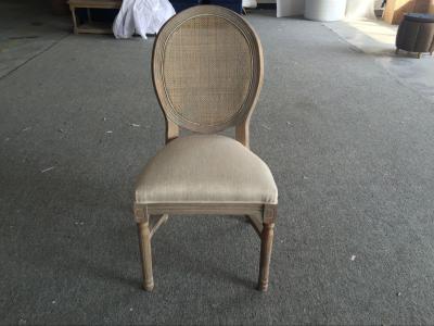 Chine Tissu français de style dinant la chaise, meubles artistiques de salle à manger de canne empilable à vendre