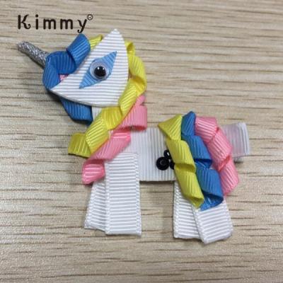 China Lovely Custom Design Kawaii Unicorn Hair Accessories-Buy Ribbon Sculpting Hair Clips for sale