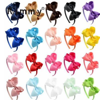 China Popular Really Big Bow Headband Colorful Pinch Ribbon Hair Clip for sale