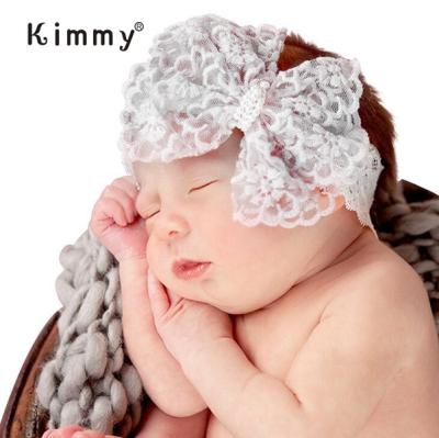 China Chic Princess Girls Newborn Infant Toddler Princess Girls Popular Headband Lace Flower Toddler Headwear for sale