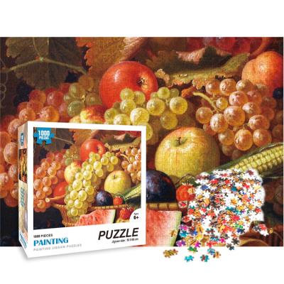 China Cartoon Toy New Design 500/1000/2000 Piece Paper Puzzles For Adults Gifts for sale