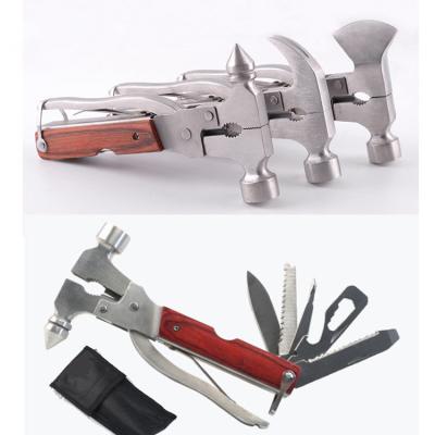 China Popular Scaffolding Folding Multi-Tool Machinist Hammer Fire Fighting Tool Emergency Escape Claw Hammer for sale