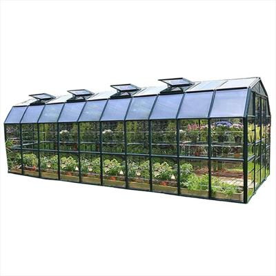 China Climate Controller Durable Agricultural Venlo Commercial Multi-span Easily Assembled Glass Greenhouse for sale