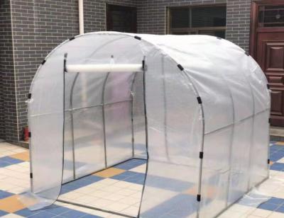 China Easily Assembled Galvanized Steel Single Storey Greenhouse Polly Tunnel Patio Garden Outdoor Polytunnel for sale