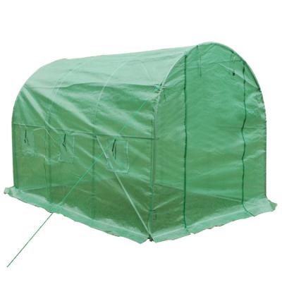 China Pe Household Backyard Small Plastic Sheet Greenhouse Easily Assembled Garden Tunnel for sale