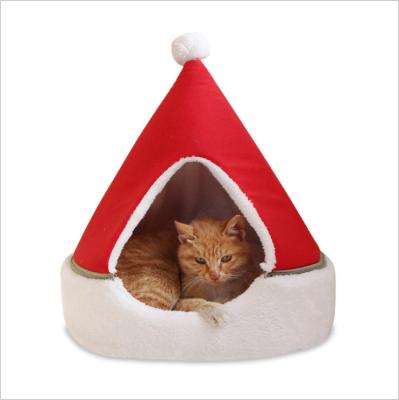 China Christmas Tree Warm Wholesale Winter Christmas Sale Washable Cat Warm Pet Bed for sale