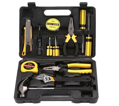 China Household Tool Hardware Tool Box 12 Pieces Gift Box Tool Kit with Emergency Tools for sale