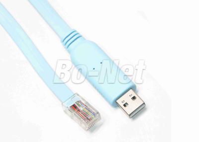 China Slimme Controle Cisco USB aan Rj45-Consolekabel/Blauwe USB de Consolekabel 1.7M van Cisco Te koop