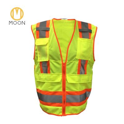 China Hi Delivery Polyester Reflective Mesh Foam Reflective Vis Reflective Safety Construction Geologist Quick Vest for sale