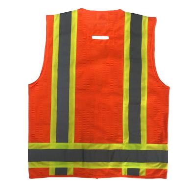 China Cheap price reflective high quality factory construction safety obvious luminous elastic running vest for sale