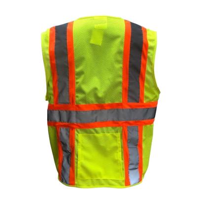 China High-Visibility Reflective Vests High Quality Reflective Construction Yellow Cheap Reflective Vest for sale