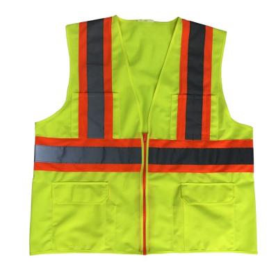 China High-energy reflective brand reflective patch with pockets High-visibility construction reflective vest for sale