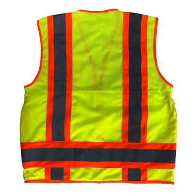 China Safe Road Construction Hi Vis Reflective Work Clothes Vest Reflective Reflective Vest Workers Clothing for sale