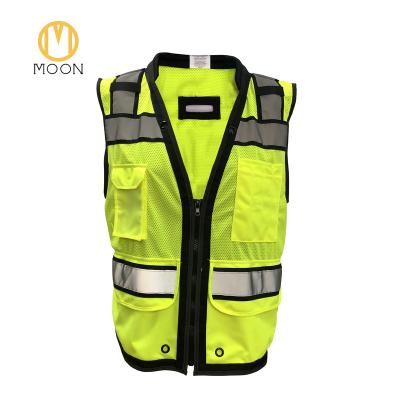 China Hi Geologist Reflective Polyester Mesh Foam Reflective Vest High Vis Vis Construction Vest Reflective Logo Printed Safety for sale