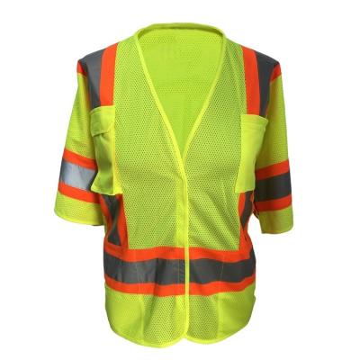 China High Quality 100% Polyester Short Sleeve Men's Reflective Safety Hi Vis Reflective Safety Short Sleeve for sale