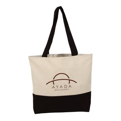 China Handled waxed canvas tote bag with pouch for sale