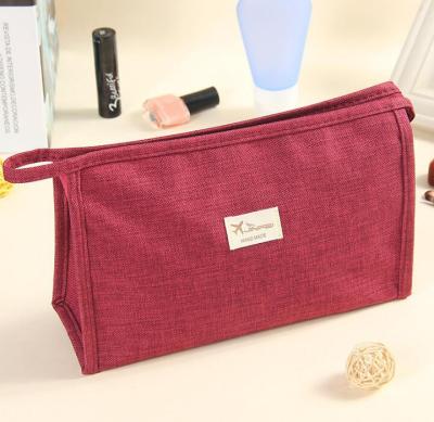 China Eco - Friendly Wholesale Canvas Cosmetic Bag With Zipper for sale