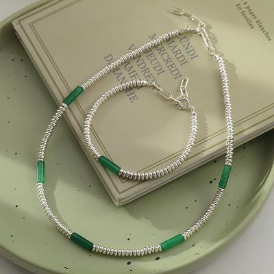 China 2022 summer new style women's high-grade bamboo sweater chain personality style collarbone cold necklace for sale