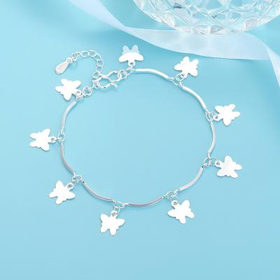 China Wholesale Jewelry TRENDY Women Bracelets Fashion Silver Plated Bangle Factory For Woman for sale