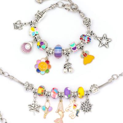 China Cute Huibang DIY Accessories Bead Chain Bracelet Girls Cute Jewelry Set Children's Day Gift For Baby Kids for sale