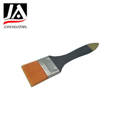 China Professional Paintbrush Artist's Wooden Handle Flat Paintbrush for sale