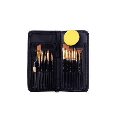 China Nylon Nylon Bag 13 Pcs Stand Up Art Brush for sale