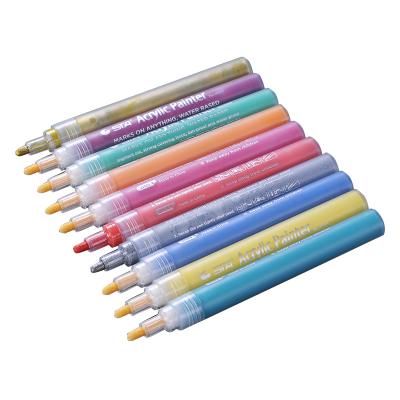 China Professional Dry Erase DIY Waterproof Graffiti Paint Watercolor Ink STA Acrylic Art Marker Pen Set for sale