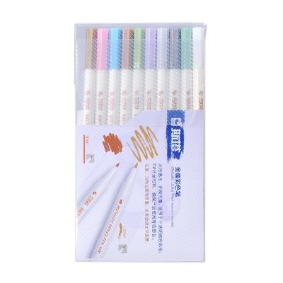 China 10 PCs Metallic Color Art Marker Pen Set School Stationery Drawing/Sketch/Other Supplier for sale