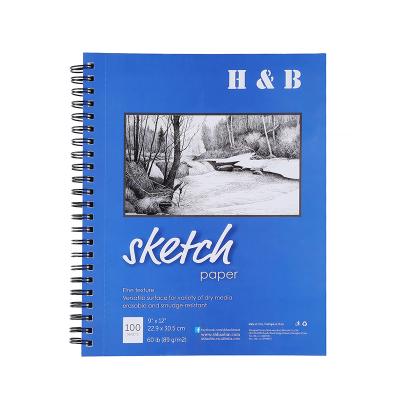 China Studio Hardcover Quality Sketchbook Fashion Painting Paper Beginner's Sketch for sale