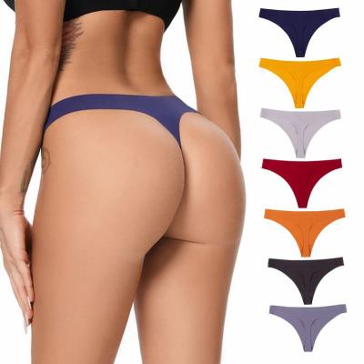 China Hot Selling Wholesale Antibacterial Seamless No Invisible Underwear Stretch Bikini Panties Women Panties No Seam Women's Panties for sale