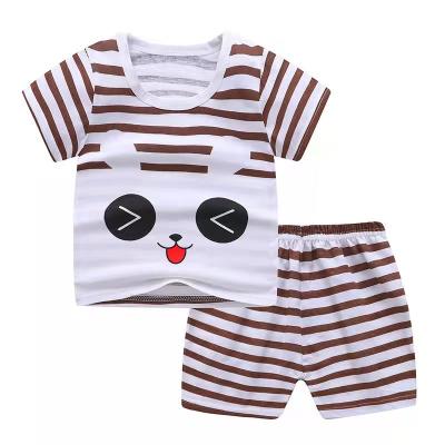 China 100% Cotton Boys Chidlren Clothes Suit Summer Baby Clothes Set Short T-Shirt 2 Pieces Cotton Shorts Casual Sleeve For Spring for sale